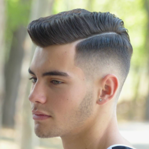 The Side Part short messy style for men