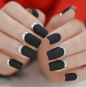 Elevated Black & Silver Nail Art for Special Occasions