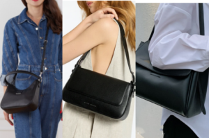 Black leather Shoulder Bag