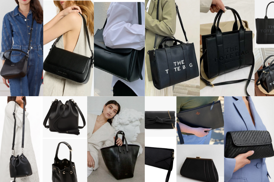 Top Best Black Leather Handbags for Women Stylish and luxury 2024